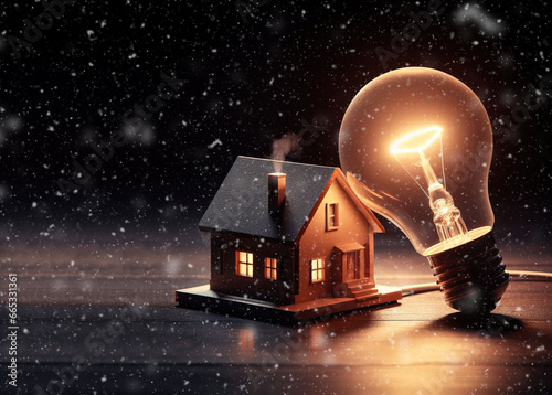 power energy  cost saving sustainable home house winter money bill photo