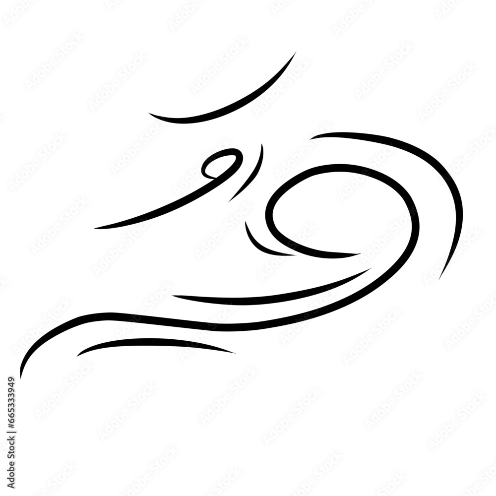 illustration of blowing wind illustration of blowing wind