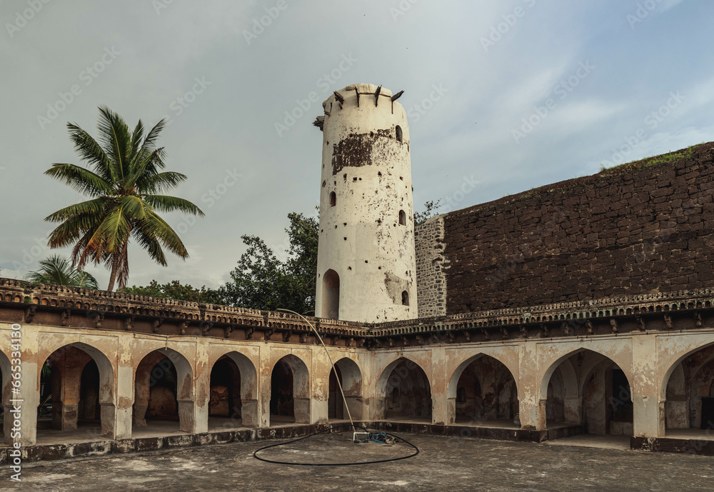 Makka Masjid Minar. Bijapur. India. This is one of the few mosques in the country built specifically for women's prayers.