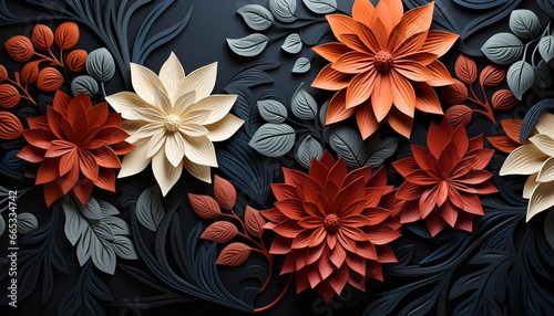 floral background with flowers