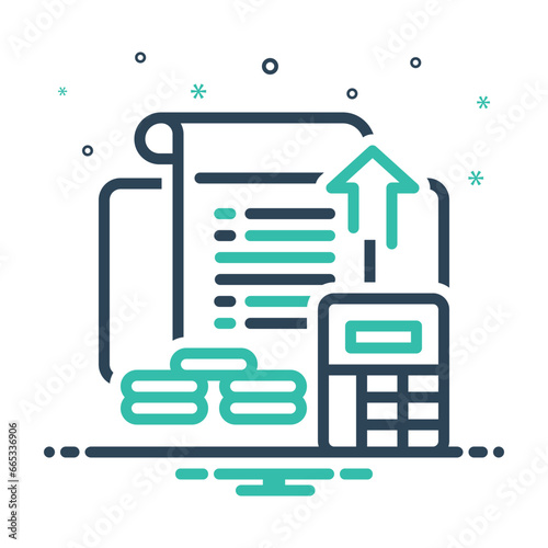 Mix icon for financial