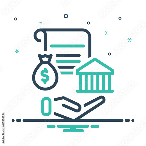 Mix icon for loan