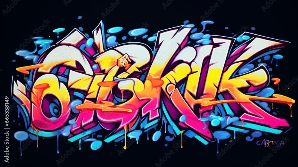 Fototapeta premium Stickers in a white offset graffiti style.