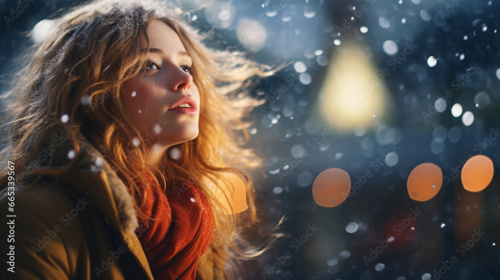 Women on blur background. Women on blur background.