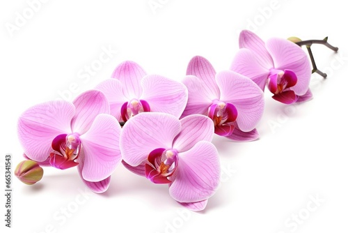 Pink Orchid isolated on white background. © Khalada