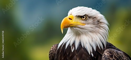 Portrait of an american bald eagle  wildlife.