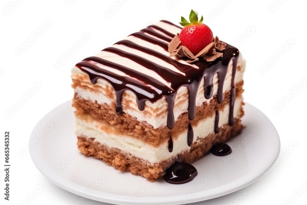 Cake isolated on white background. Cake isolated on white background.