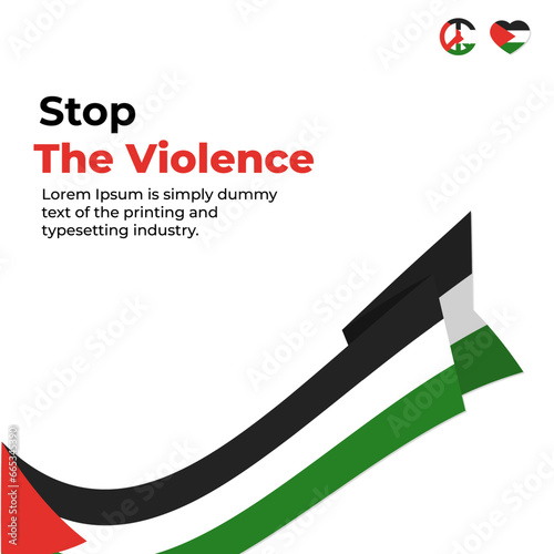 social media template about Palestine