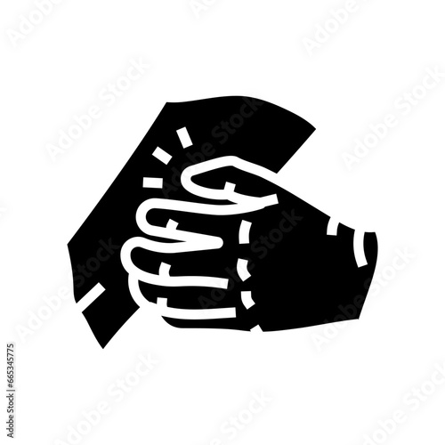 persistent itching disease symptom glyph icon vector. persistent itching disease symptom sign. isolated symbol illustration