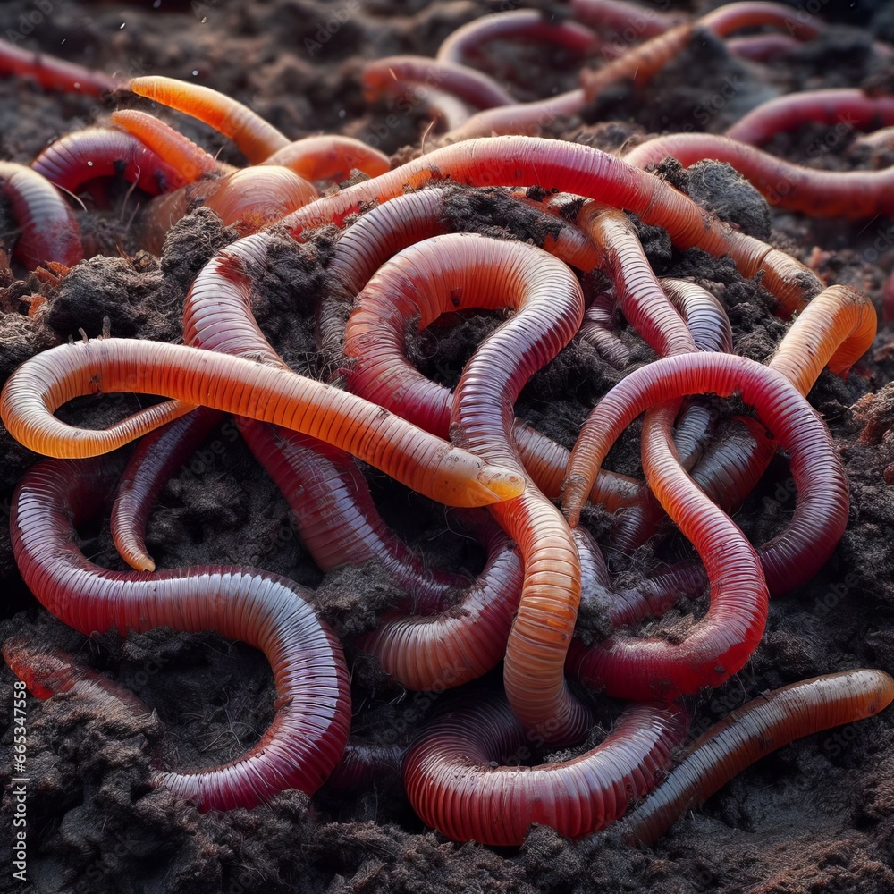 close up of a worm close up of a worm