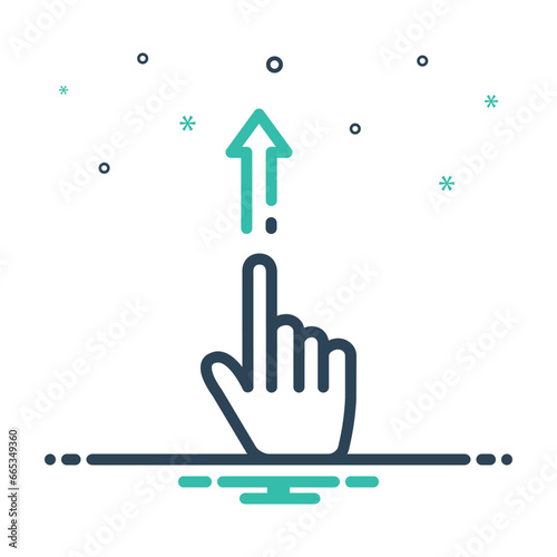 Mix icon for point up