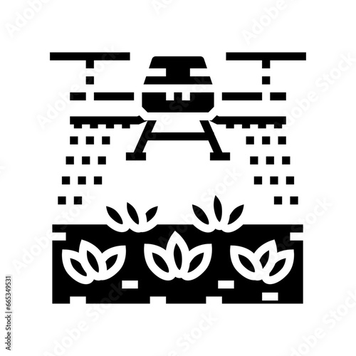 pest control drone glyph icon vector. pest control drone sign. isolated symbol illustration