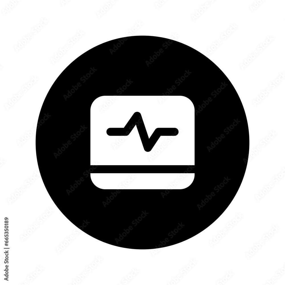 ecg circular glyph icon ecg circular glyph icon
