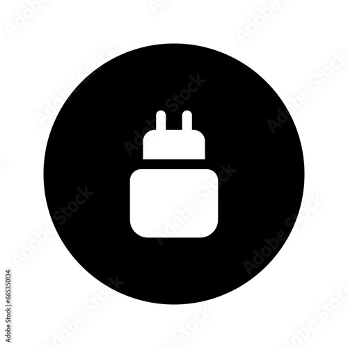 charger circular glyph icon