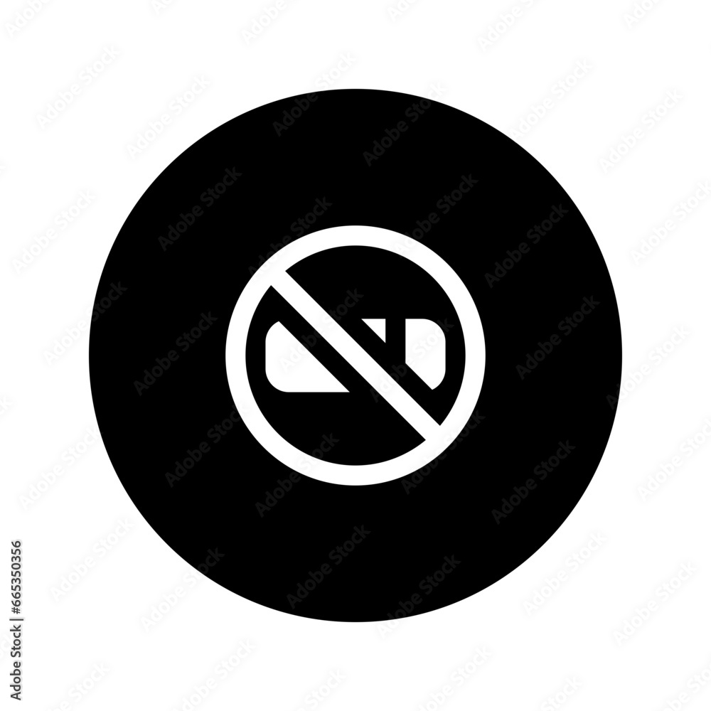 no smoking circular glyph icon no smoking circular glyph icon