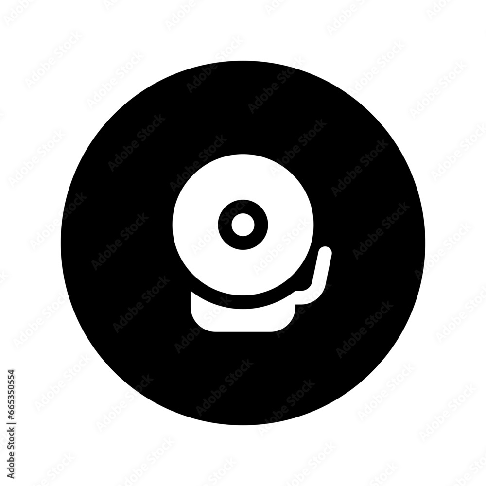 school bell circular glyph icon school bell circular glyph icon