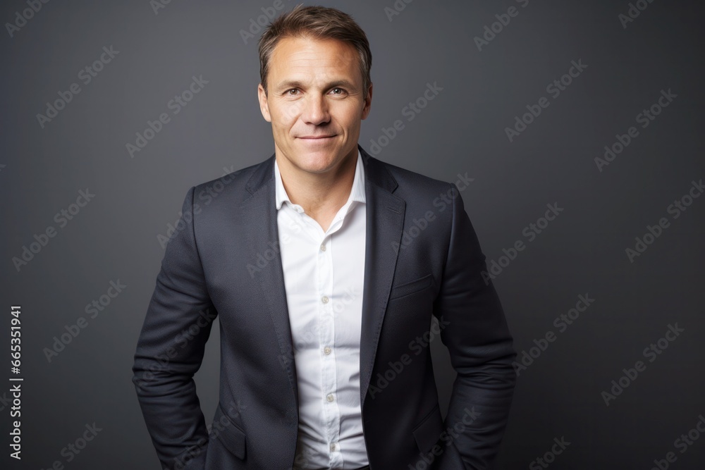 business man portrait on dark background, businessman in suit
