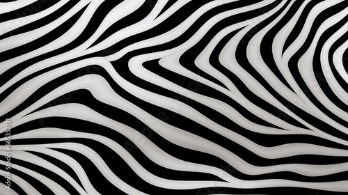  a black and white photo of a zebra's stripes.  generative ai