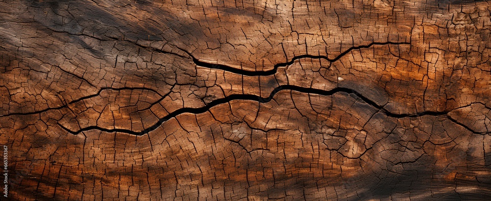 Naklejka premium the intricate patterns in tree bark. generative AI