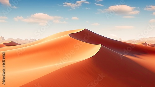 Desert with magical sands and dunes as inspiration for exotic adventures in dry climates.