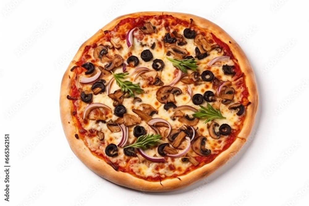 Pizza isolated on white background. Pizza isolated on white background.