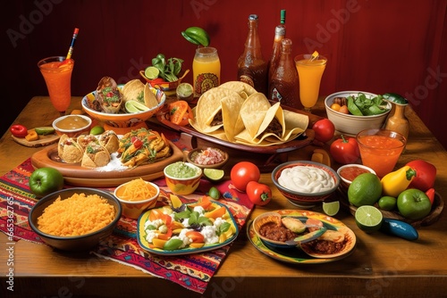 Mexican Independence. Cinco de mayo Concept. Cinco de mayo Food. Cinco de mayo Animal. Cinco de mayo Background. Cinco de mayo Theme. Generative Ai