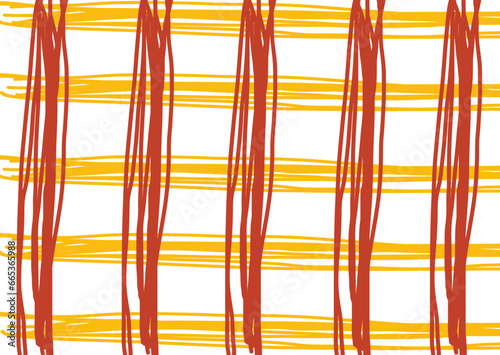 metal grid pattern Madras Tattersall Pattern Red and yellow lines