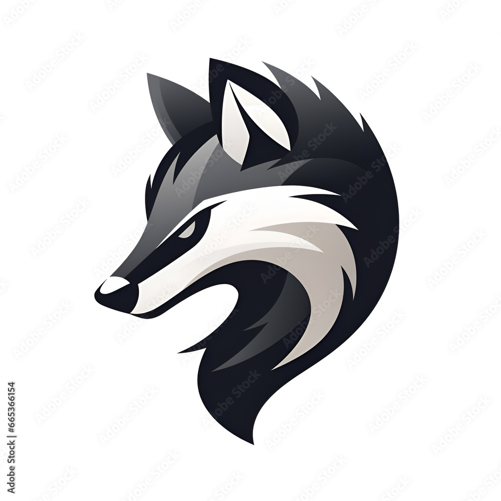 Skunk Vector Style Illustration Cartoon Style Logo White Background Skunk Vector Style Illustration Cartoon Style Logo White Background