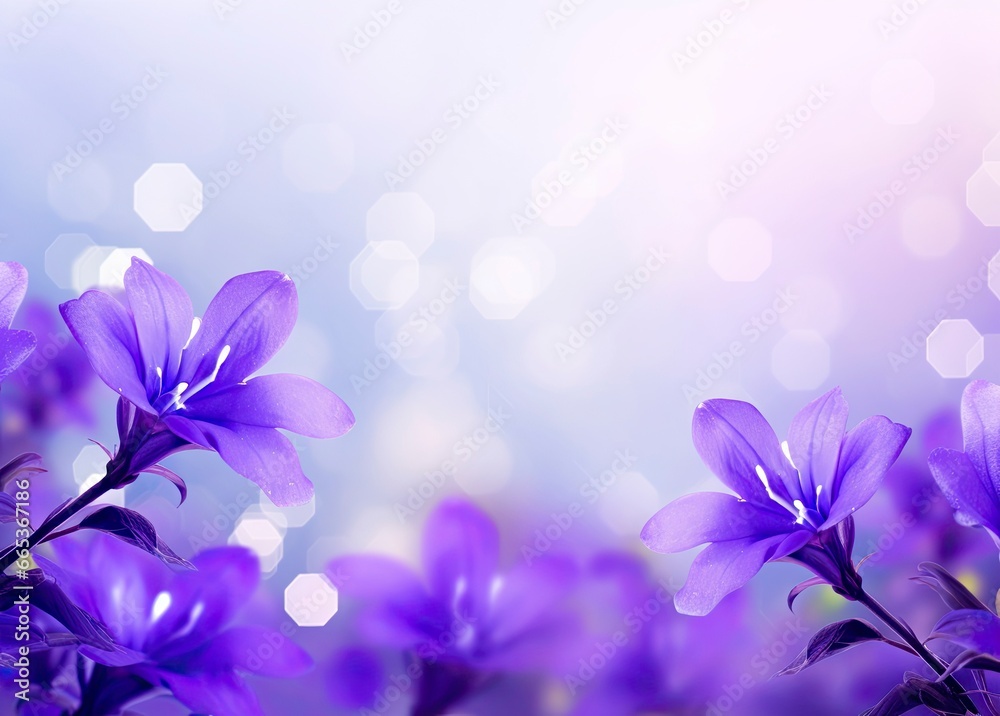 Abstract spring background with purple flowers. Abstract spring background with purple flowers.