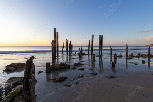 Jetty pylons at Port Willunga, South Australia. © AlexandraDaryl