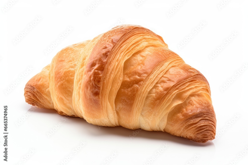 Croissant isolated on white background. Croissant isolated on white background.