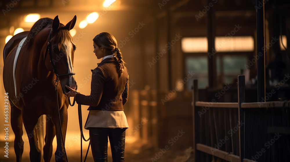 Regal Horse and Rider. Equestrian Elegance Regal Horse and Rider. Equestrian Elegance