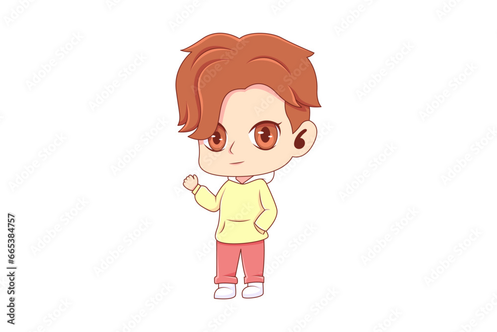 Cute Boy Character Design Illustration Cute Boy Character Design Illustration