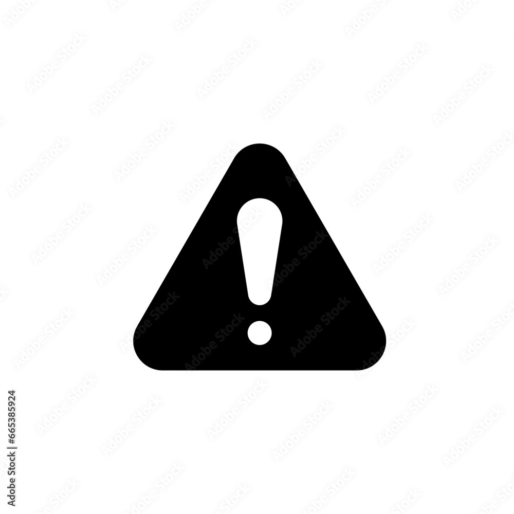 Warning icon vector