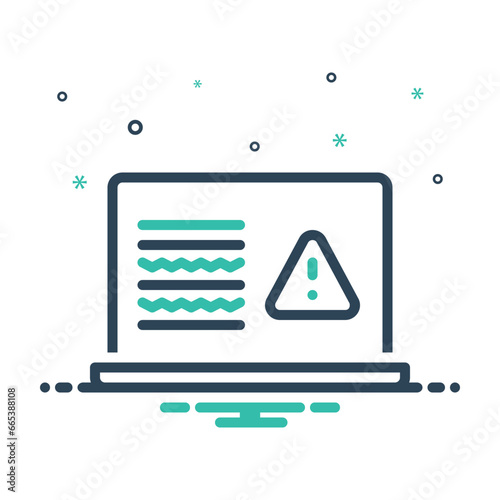 Mix icon for error