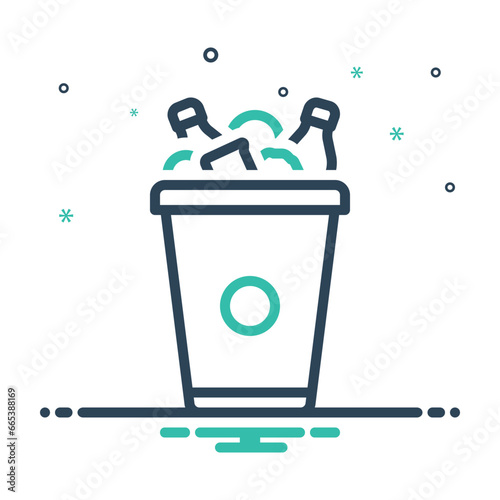 Mix icon for trash