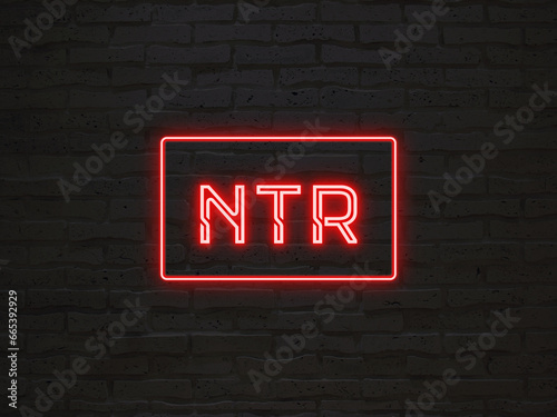 NTR のネオン文字 photo