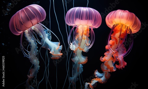 jelly fish in the water