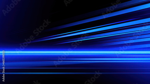Abstract background with horizontal stripes. Shining neon lines.
