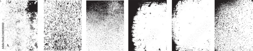 Obraz premium Grunge distress Backgrounds set.Texture Vector.Dust Overlay Distress ,Place texture over any Object to Create distressed Effect .abstract,splattered , dirty, textured background for your design. 