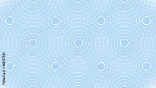 Blue abstract background with circles