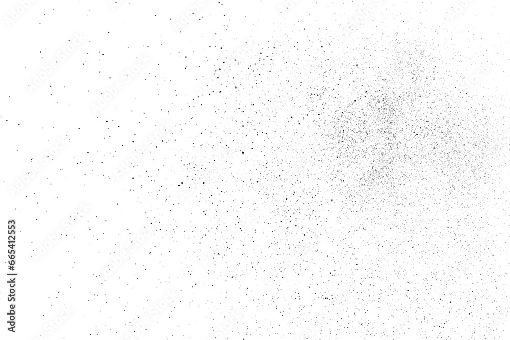 Distressed black texture. Dark grainy texture on white background. Dust overlay textured. Grain noise particles. Rusted white effect. Grunge design elements. Vector illustration. Distressed black texture. Dark grainy texture on white background. Dust overlay textured. Grain noise particles. Rusted white effect. Grunge design elements. Vector illustration.