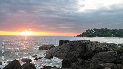 sunset over the sea