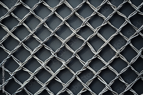 Top view of heavy duty steel mesh pattern 