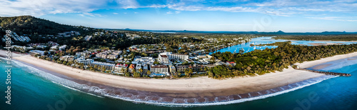 Noosa Main Beach Drone Panorama photo