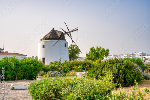 White windmills in Vejer de la Frontera, Andalusia