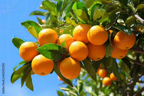 Orange Fruit on Tree.