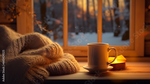 Winter Bliss: A Cup of Morning Coffee