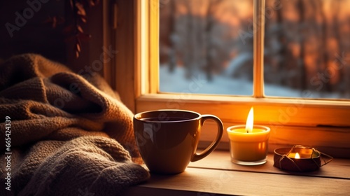 Winter Bliss: A Cup of Morning Coffee