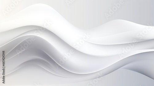 Luxury futuristic 3D abstract white background. Shine gradient illustration, minimal. Digital luxury drawing for interior design, fashion textile, wallpaper, website